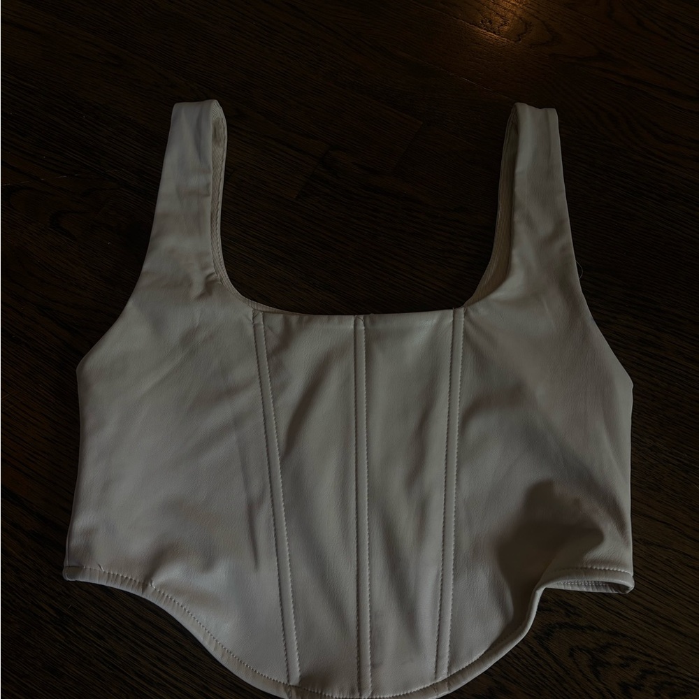 Cream Women's Corset Top